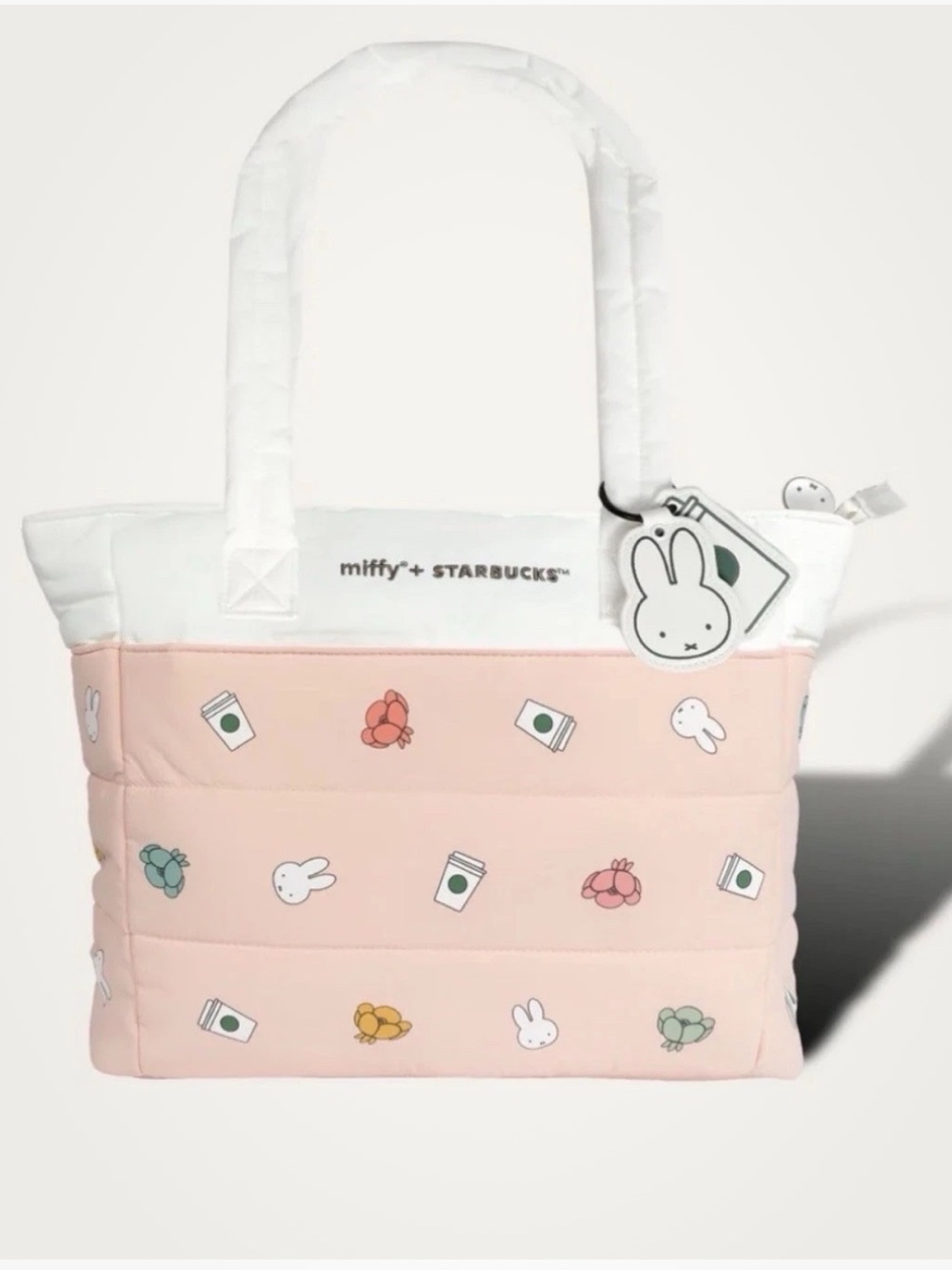 MIFFY STARBUCKS TOTE - 2026 Forever Miffy Puffer Tote Pink NEW
